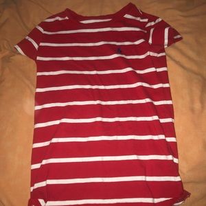 Striped polo tee
